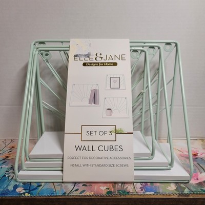 Mint Colored Metal Shelves