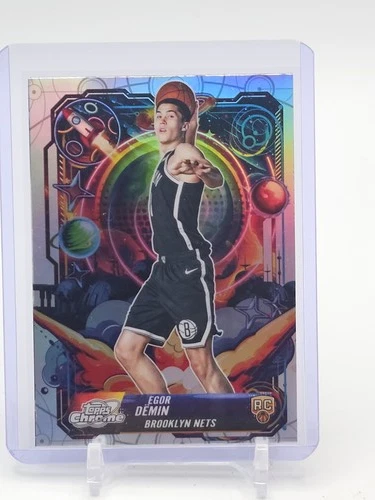 EGOR DEMIN 2025-26 TOPPS CHROME COSMIC PROPULSION ROOKIE REFRACTOR B Q5300
