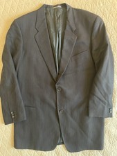 GIORGIO ARMANI LE COLLEZIONI Vintage Subtle Stripe Wool Blazer Size 46 L Italy