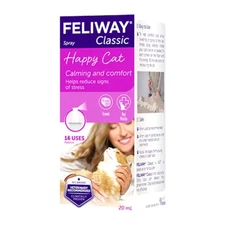 Feliway Classic Calming & Comfort Pheromone Spray Cats Travel Vet Visits 20ml x2