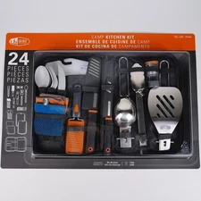 GSI Outdoors Camp Kitchen Kit Set 24 Pieces With Carry Case - Brand New