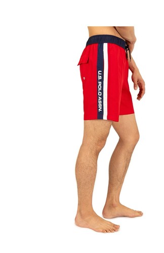 U.S. Polo Assn. Men's & Big Men's Side Stripe Swim Shorts, Sizes S-3XL - Picture 3 of 6