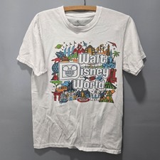 Walt Disney World Tee Size S Womens Park Rides Opening Dates Graphic Print