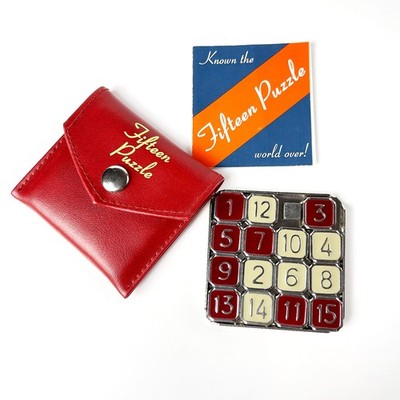 Puzzle Game Travel Mini With Travel Case Think Fun Stainless Steel 3'' X 2.5'' Vtg