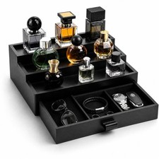 Cologne Organizer for Men, Cologne Stand, 3 Tier Perfume Organizer with Drawe...