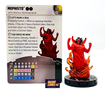 Marvel Heroclix Mephisto #042 w/ Card Strange Tales Set