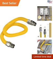 Certified 24 Inch Flexible Gas Line Hose - Easy Installation and Durable
