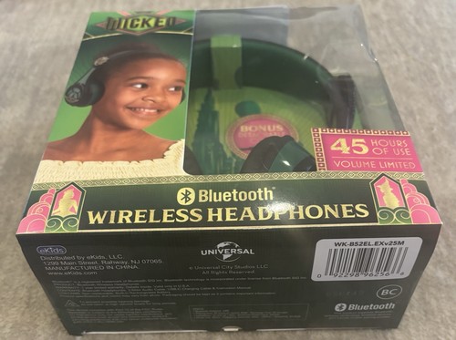 eKids Wicked Elphaba Bluetooth Headphones, Wireless Headphones with Microphone - Picture 12 of 14