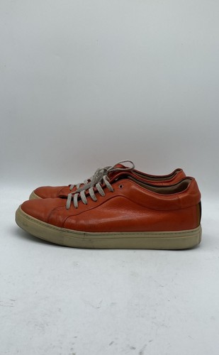 Paul Smith Basso Burnt Orange Leather Low Top Sneakers Men's Size UK 9 EU 43