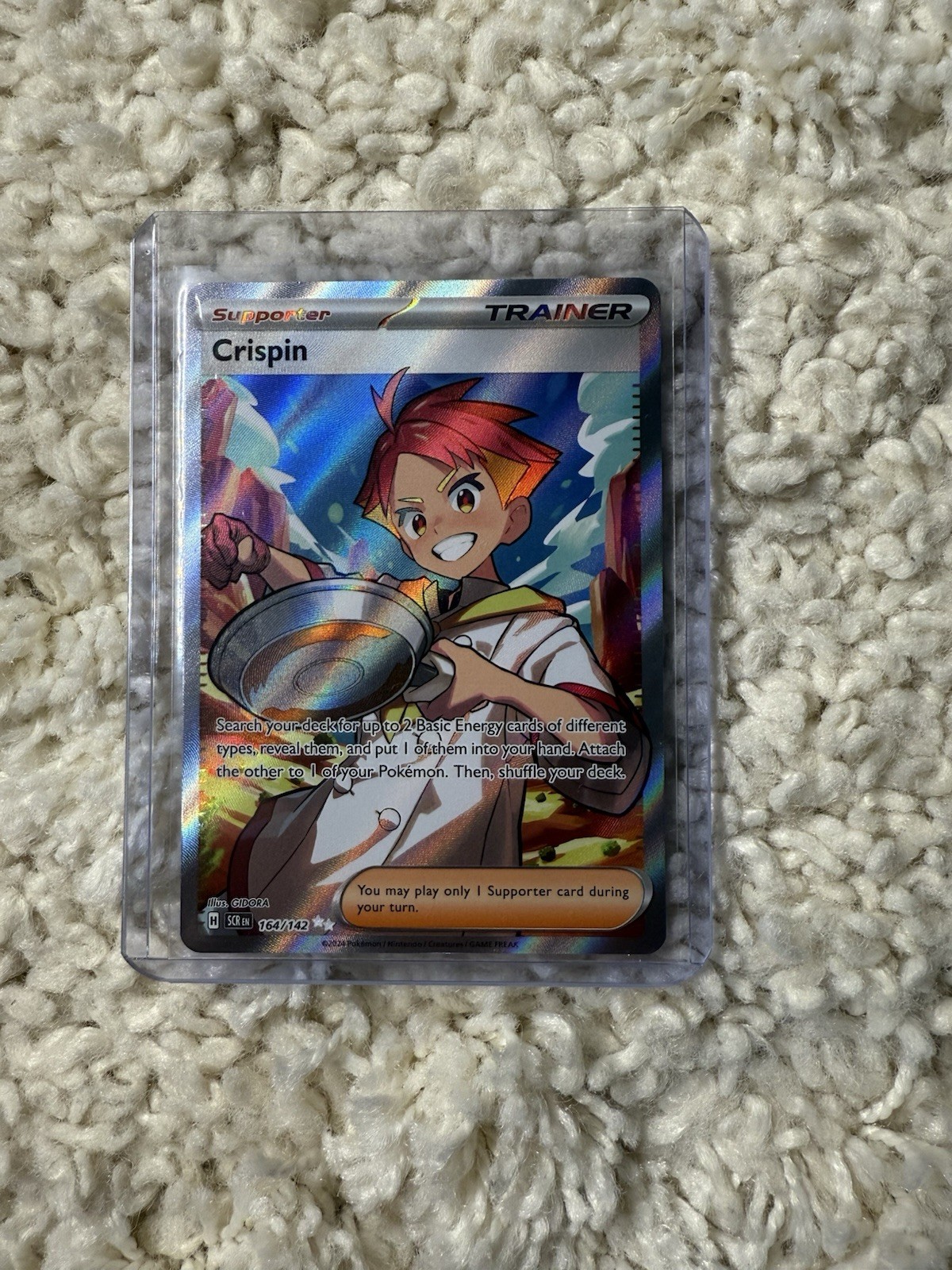 164 142 pokemon card Amazon.com: Pokemon - Crispin 164/142 - Stellar Crown main image 1