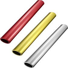 Relay Baton Set: Aluminum Track  Field Race Batons for Students, 3 Colors