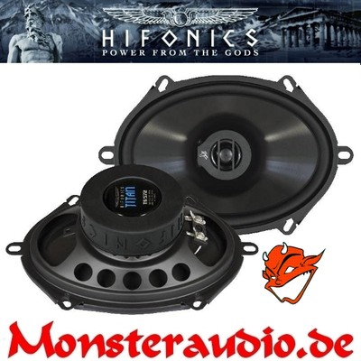 HIFONICS Titan TS-572 5x7'' 13x18cm 2-Wege Koaxial Lautsprecher Set Paar Boxen