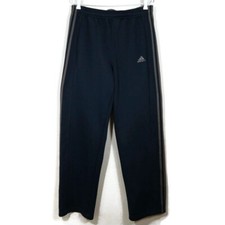 Adidas ClimaWarm Women's 3 Stripes Fleece Sweatpants Blue Size L