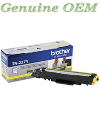TN-227Y/TN227Y Original OEM Brother Toner Cartridge, Yellow High Yield Genuine