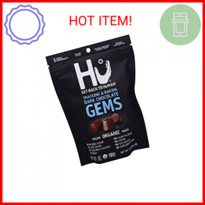 HU KITCHEN Organic Dark Chocolate Gems, 9 OZ