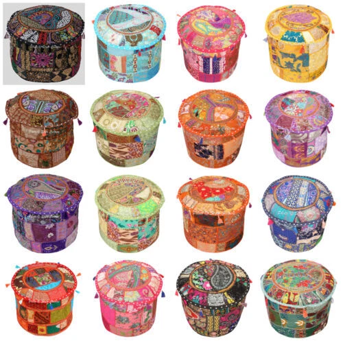 Laundry/Utility Room Art Deco Poufs