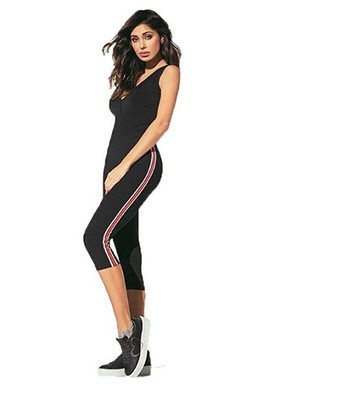 JADEA leggings capri donna con fantasia laterale in cotone elasticizzato  4959 | eBay