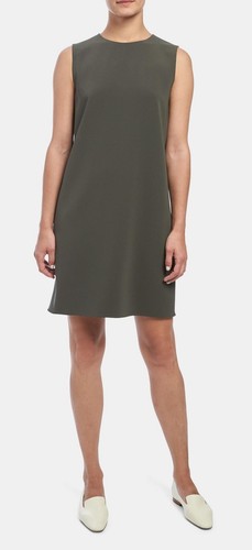 Theory GREEN SLATE Column Sleeveless 