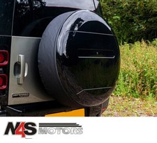 LAND ROVER DEFENDER 2020 IN POI COPRIRUOTA DI SCORTA NERO LUCIDO E ARGENTO DA2893