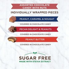 RUSSELL STOVER SUGAR FREE ASSORTED CHOCOLATE WITH NUTS BULK VALUE BAG-LIMITED  