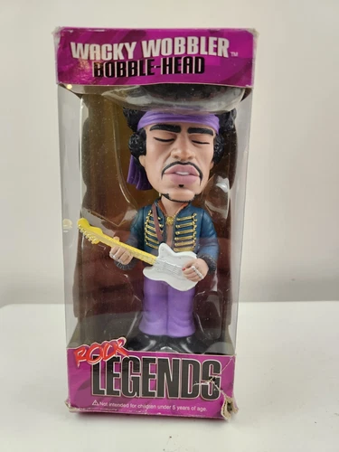 Jimi Hendrix 2009 Funko Bobblehead Rock Legends Purple Haze Wacky Wobbler Figure