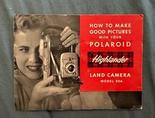 Vintage Polaroid Highlander Land Camera Manual Make Good Pictures