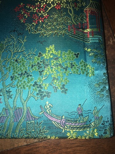 Address Book, VTG Shanghai, China, Blue Silk, New Old Stock. Pages slightly aged - Picture 7 of 9