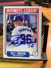 Riley Thompson Signed Autographed 2019 MWL All-Star Set Card Cubs