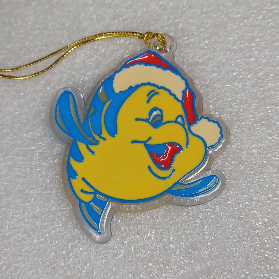 Vintage Little Mermaid Flounder Fish Christmas Ornament 2.5” Monogram Products - Image 2 of 4