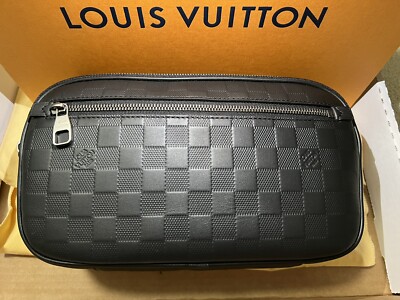 Louis Vuitton Damier Infini Onyx Ambler Men's Bag | eBay