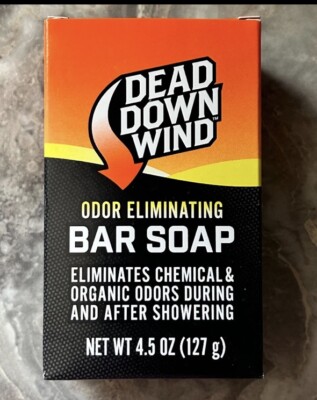 Scent Odor Eliminating Soap Dead Down Wind Bar Soap 4.5 Oz Bar Hunting New