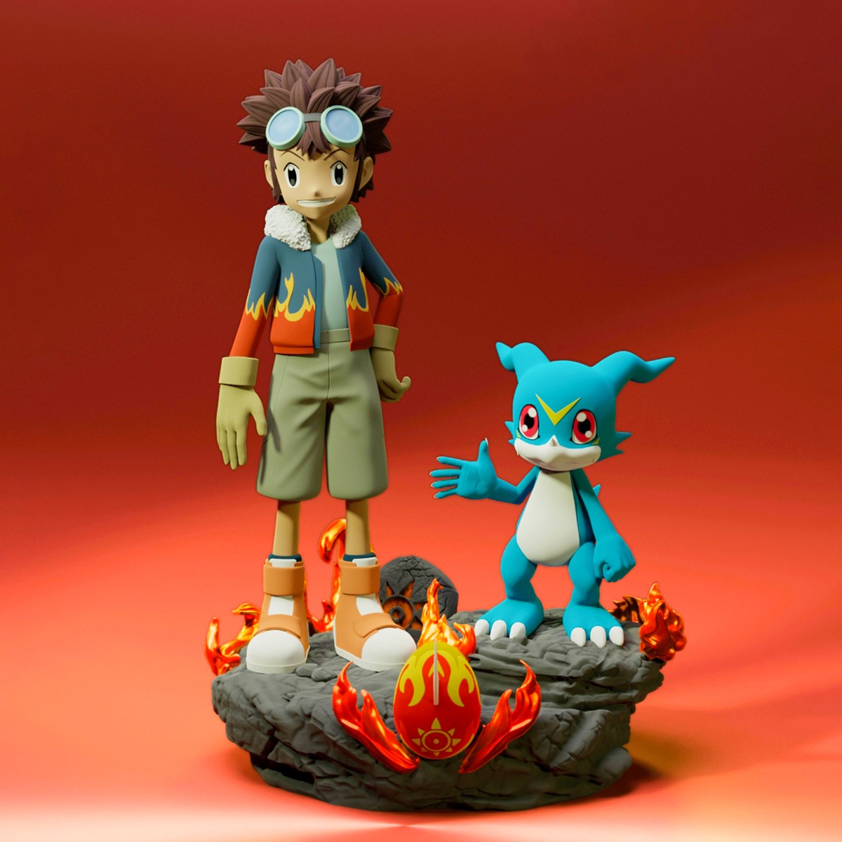 デジモン 创始村 フィギュア ガレージキット DMX My Childhood❤❤❤ 📣---【Pre order】--- 🧰Studio: DMX
