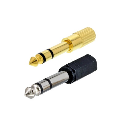 Audio Adapter 6,3mm Klinke Stecker an 3,5mm Klinke Kupplung, Stereo