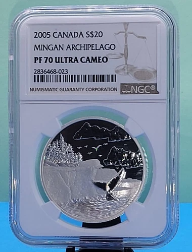 2005 CANADA $20 - MINGAN ARCHIPELAGO NATIONAL PARK - NGC PF70 UC - SILVER COIN