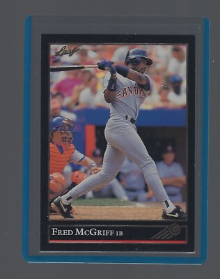 FRED McGRIFF 1992 Leaf Black Gold Baseball Card #274;  MLB Hall of Famer