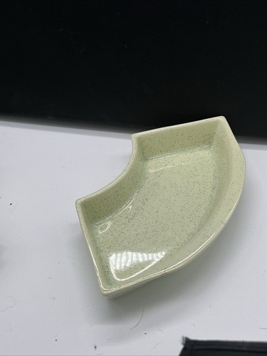 TWO Bauer Lazy Susan Dish Mint Green Speckle Ware MCM Vintage - Picture 18 of 18