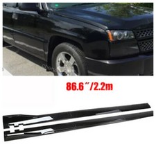 86.6for Chevrolet Silverado 1500 Glossy Side Skirts Rocker Chin Lip Splitter Us