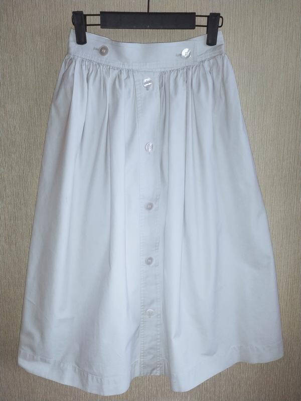 Gonna vintage Yves Saint Laurent midi blu chiaro taglia 38