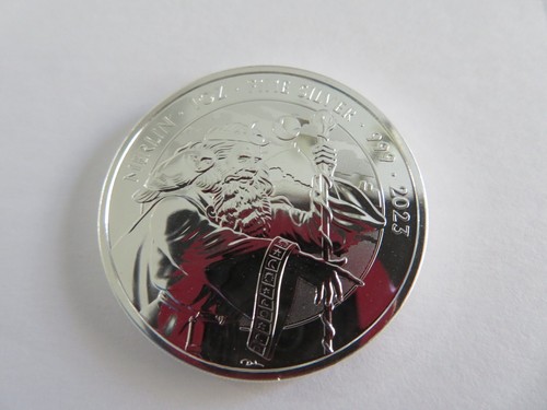 Great Britain 2023 - £2 1-oz Silver Britannia Merlin Coin BU - King Charles III