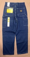 Vintage 1990  s Carhartt Denim Work Dungaree, Deadstock NWT, Size 29x30