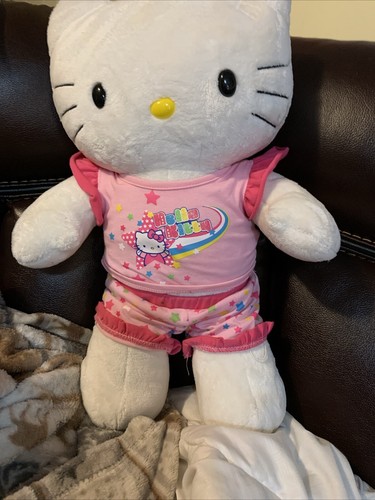 Peluche Hello Kitty Build A Bear blanche Sanrio sans nœud 18" avec tenue (M2) - Photo 11/15