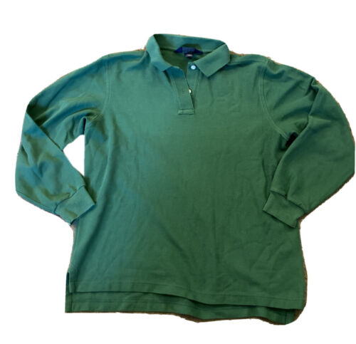 Land’s End Uniform Green Long Sleeve Shirt Size 10/12