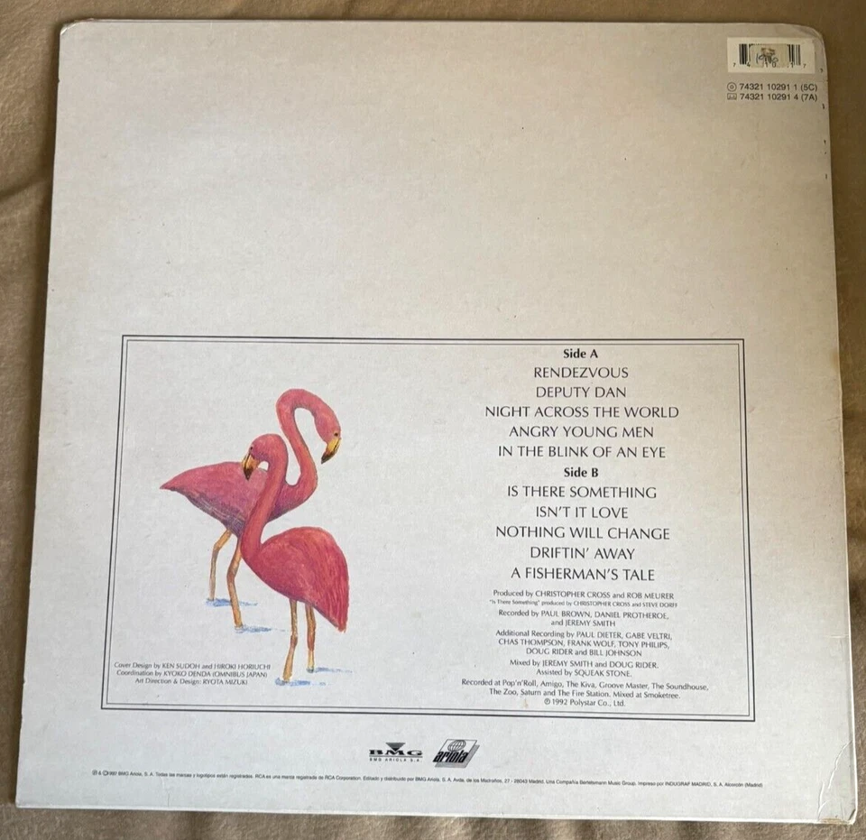 CHRISTOPHER CROSS - Rendezvous (1992) Vinyl LP Record. RARE! - Image 2 of 4