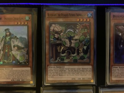 Yu-Gi-Oh 3x Blaubart, The Plunder Patroll Shipwright ETCO-DE085 1. Auflage.