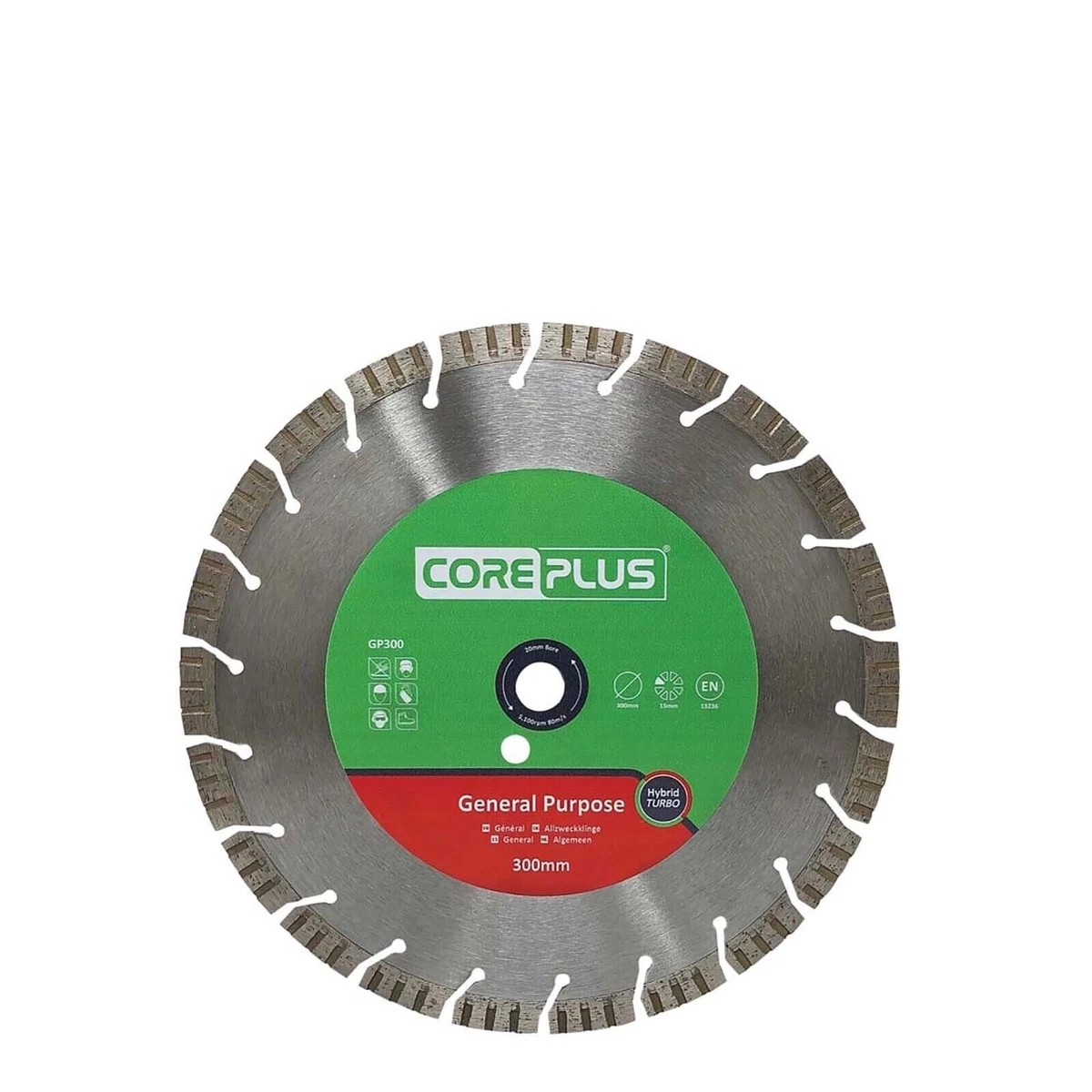 GP300 General Purpose Hybrid Turbo Diamond Blade 300mm