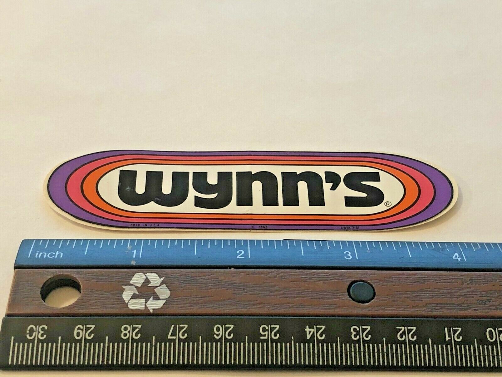 WYNN'S, Decal/Sticker Very Beautiful Colors, Old School, Racing, ATV, Snowmobile