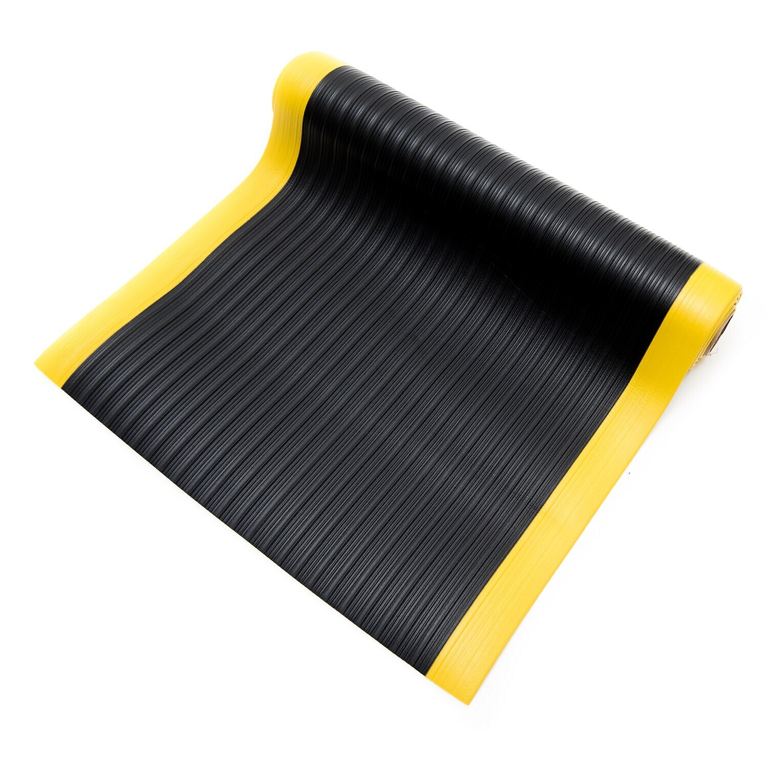 Bertech AntiFatigue Floor Mat 3 ft. x 6 ft. Black with Yellow Border eBay