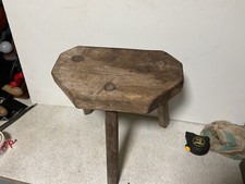 vintage 3 legged milking stool for restoration