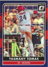 2016 Panini Donruss Optic Yasmany Tomas #83 Purple Prizm SP 