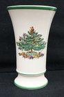 LOT OF 3 SPODE CHRISTMAS TREE 9" Ogee & 7" Round Fluted Candy Dish + 5.5" Vase — photo 9